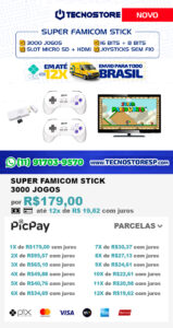 SUPER FAMICOM STICK - 3000 JOGOS