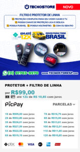 PROTETOR + FILTRO DE LINHA